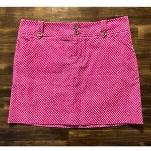 Lilly Pulitzer Women’s 2 Corduroy Mini Skirt Vintage Hot Pink Short Y2K Low Rise